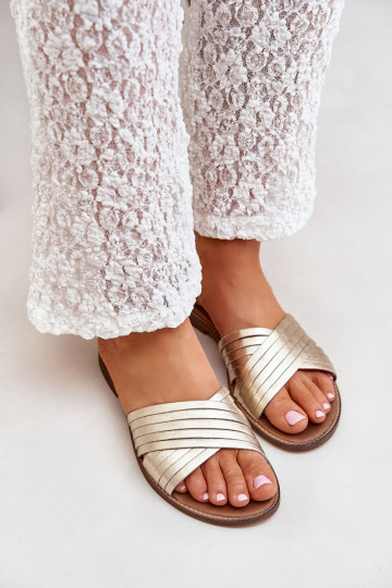 Pealhk Pealiste omad Sussid Lesisseski Shoes 3682 Kuldset värvi 2