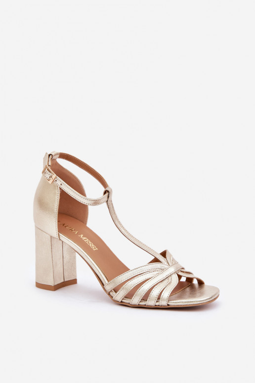 sandaalidPealturalnej Skóry kõrge jämeda kontsaga Laura Messi 2766 sandaalidPealturalnej Skóry kõrge jämeda kontsaga Laura Messi 2766