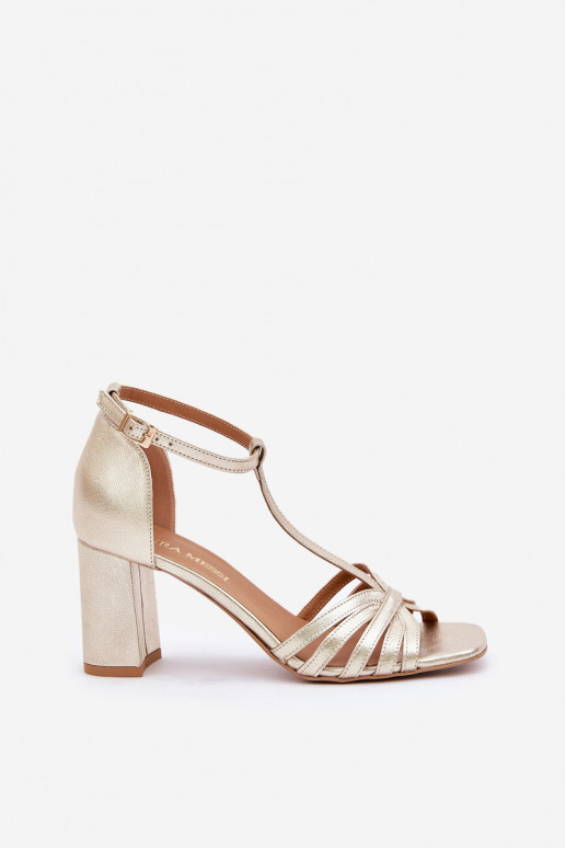 sandaalidPealturalnej Skóry kõrge jämeda kontsaga Laura Messi 2766 sandaalidPealturalnej Skóry kõrge jämeda kontsaga Laura Messi 2766