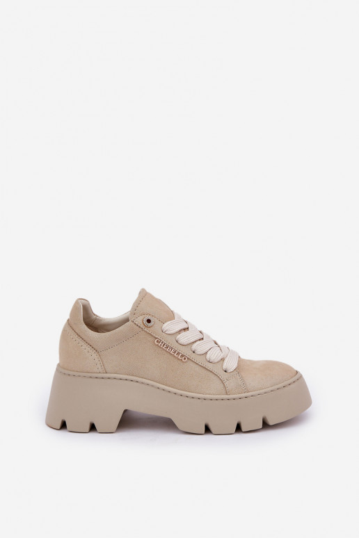 Sneakers tüüpi jalanõud spordijalatsid platvormiga CheBello 4632 Kuldset värvi Sneakers tüüpi jalanõud spordijalatsid platvormiga CheBello 4632 Kuldset värvi