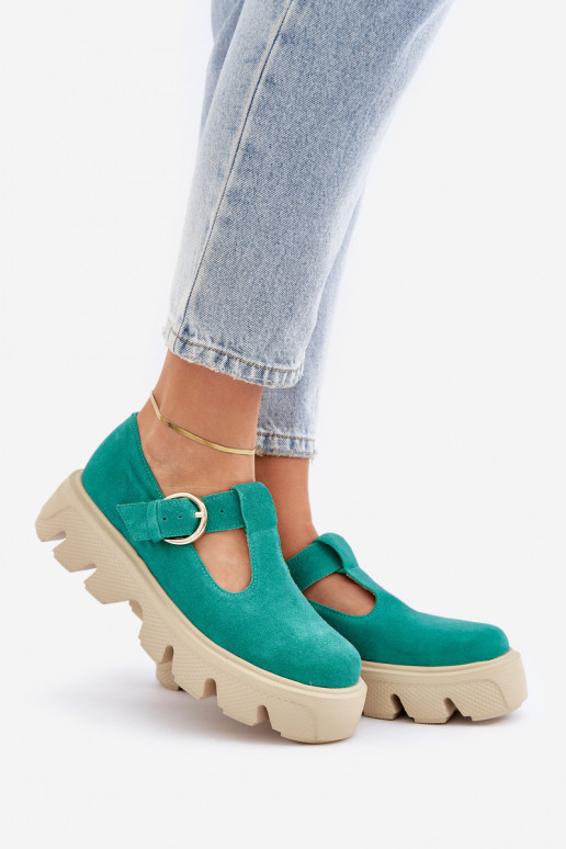 seemisnakhsed jalatsid neetide ja pandlaga Zazoo 20183 Rohelist värvi seemisnakhsed jalatsid neetide ja pandlaga Zazoo 20183 Rohelist värvi