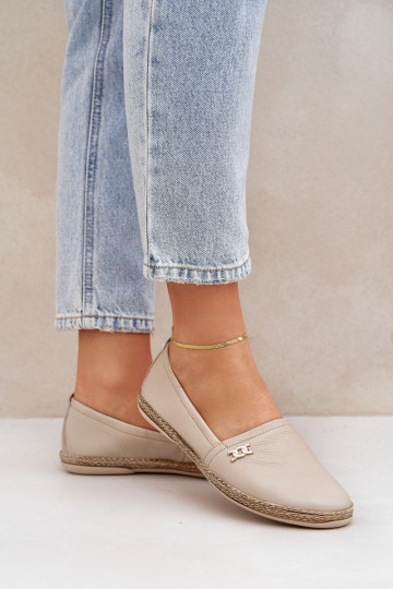 Elegantsed Espadrillid Pealiste omad Zazoo 10177 beeži värvi