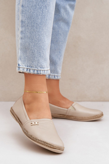 Elegantsed Espadrillid Pealiste omad Zazoo 10177 beeži värvi 2