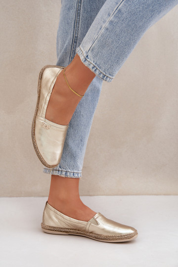 Elegantsed Espadrillid Pealiste omad Zazoo 10177 Kuldset värvi