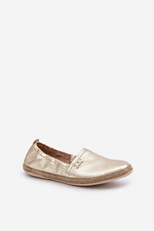 Elegantsed Espadrillid Pealiste omad Zazoo 10177 Kuldset värvi Elegantsed Espadrillid Pealiste omad Zazoo 10177 Kuldset värvi
