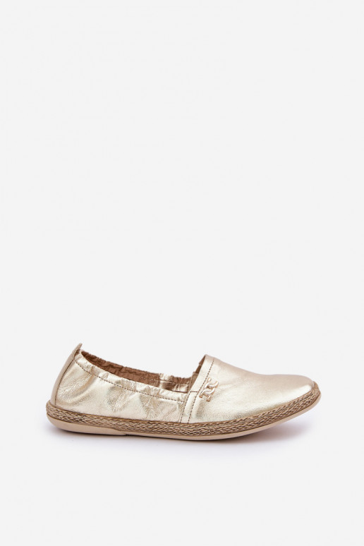 Elegantsed Espadrillid Pealiste omad Zazoo 10177 Kuldset värvi Elegantsed Espadrillid Pealiste omad Zazoo 10177 Kuldset värvi