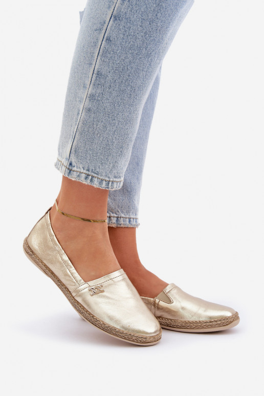 Elegantsed Espadrillid Pealiste omad Zazoo 10177 Kuldset värvi Elegantsed Espadrillid Pealiste omad Zazoo 10177 Kuldset värvi