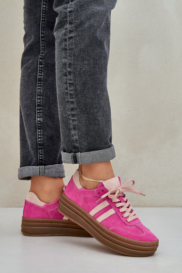 Zazoo N1068S4 Sneakers tüüpi jalanõud platvormiga tumeroosad värvi 2