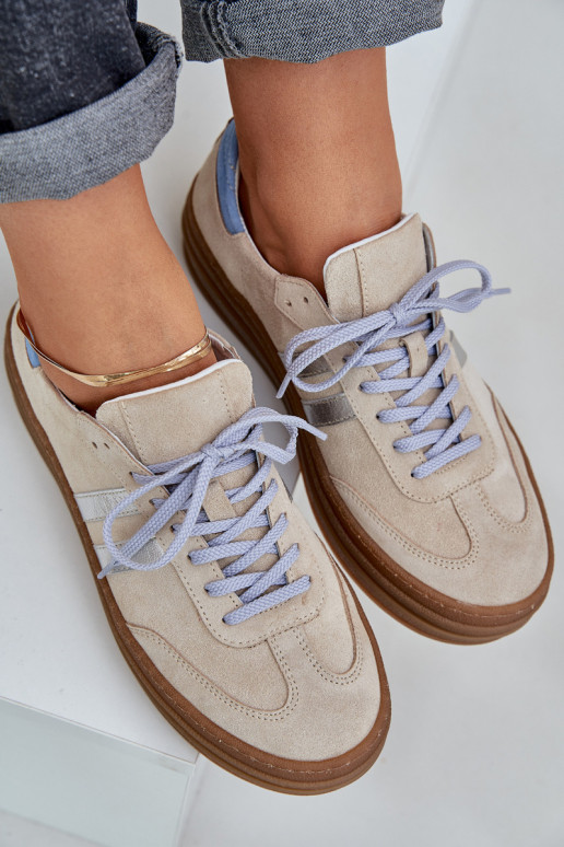 Zazoo N1068S4 Sneakers tüüpi jalanõud platvormiga beeži värvi Zazoo N1068S4 Sneakers tüüpi jalanõud platvormiga beeži värvi