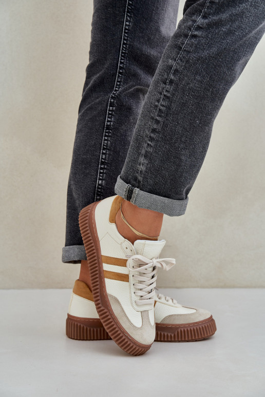 Zazoo N1068S6 Pealhk Sellel ondal Sneakers tüüpi jalanõud Pealiste omad platvormiga beeži värvi Zazoo N1068S6 Pealhk Sellel ondal Sneakers tüüpi jalanõud Pealiste omad platvormiga beeži värvi