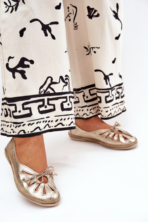 sileda tallaga BaleriinadPealturalnej Skóry Zazoo 10179 Kuldset värvi sileda tallaga BaleriinadPealturalnej Skóry Zazoo 10179 Kuldset värvi