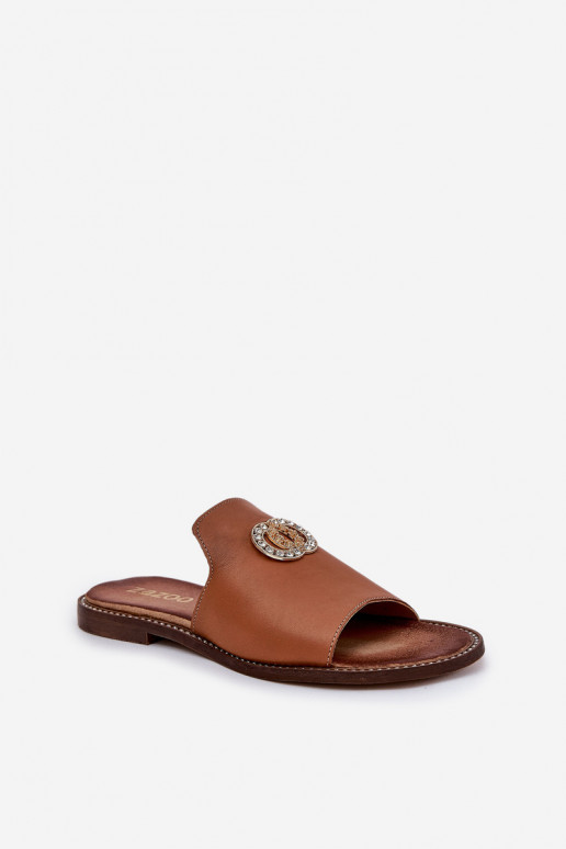 Elegantsed Plätud naturaalsest nahast Pealiste omad kaunistustega Zazoo 3008 pruunid värvi Elegantsed Plätud naturaalsest nahast Pealiste omad kaunistustega Zazoo 3008 pruunid värvi