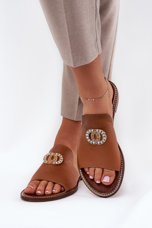 Elegantsed Plätud naturaalsest nahast Pealiste omad kaunistustega Zazoo 3008 pruunid värvi Elegantsed Plätud naturaalsest nahast Pealiste omad kaunistustega Zazoo 3008 pruunid värvi