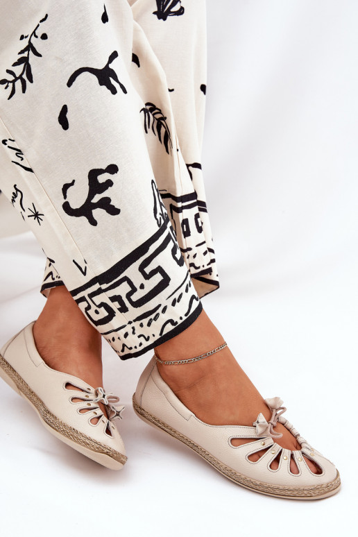 sileda tallaga BaleriinadPealturalnej Skóry Zazoo 10179 beeži värvi sileda tallaga BaleriinadPealturalnej Skóry Zazoo 10179 beeži värvi