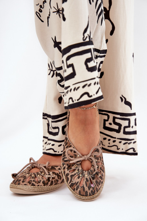 sileda tallaga BaleriinadPealturalnej Skóry leopardimustriga Zazoo 10179 pruunid värvi sileda tallaga BaleriinadPealturalnej Skóry leopardimustriga Zazoo 10179 pruunid värvi