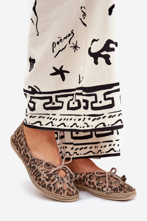 sileda tallaga BaleriinadPealturalnej Skóry leopardimustriga Zazoo 10179 pruunid värvi sileda tallaga BaleriinadPealturalnej Skóry leopardimustriga Zazoo 10179 pruunid värvi