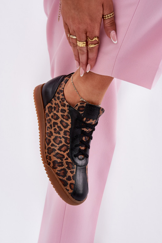 Pealhk spordijalatsid Pealiste omad leopardimustriga Laura Messi 2935 pruunid värvi Pealhk spordijalatsid Pealiste omad leopardimustriga Laura Messi 2935 pruunid värvi