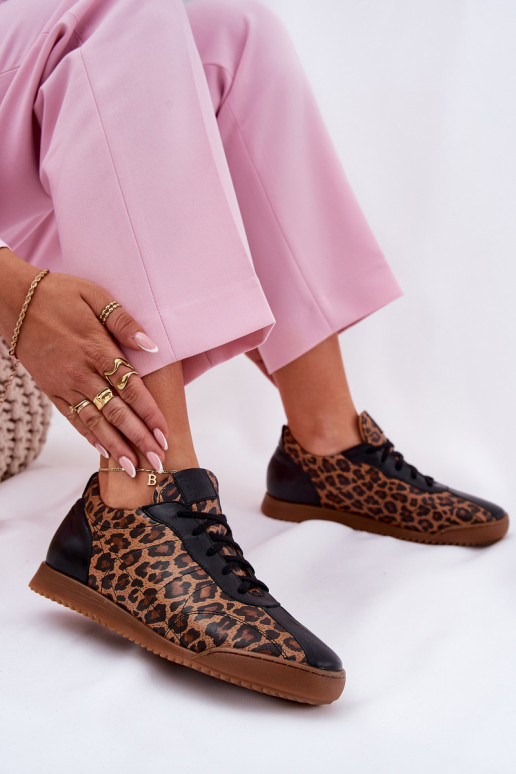 Pealhk spordijalatsid Pealiste omad leopardimustriga Laura Messi 2935 pruunid värvi Pealhk spordijalatsid Pealiste omad leopardimustriga Laura Messi 2935 pruunid värvi