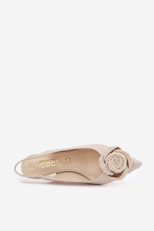 Pealhk Elegantsed Kingad kõrge jämeda kontsaga CheBello 4666 beeži värvi Pealhk Elegantsed Kingad kõrge jämeda kontsaga CheBello 4666 beeži värvi