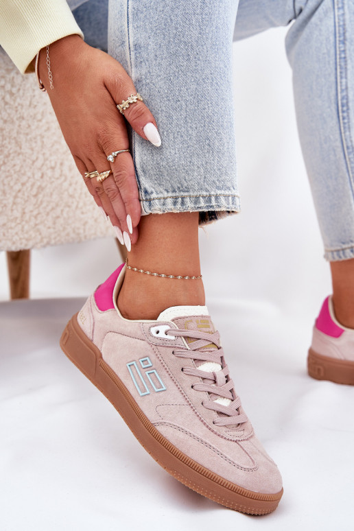 seemisnakhsed spordijalatsid Sneakers tüüpi jalanõud Pealiste omad D.Franklin DFSH387005 tumeroosad värvi