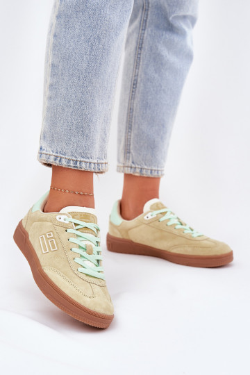 Zamšist naisten spordikingad "Sneakers" D.Franklin DFSH387005 laimiroheline 2