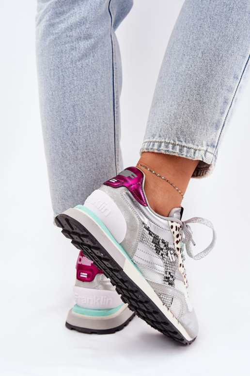 Sneakers tüüpi jalanõud spordijalatsid Pealiste omad D.Franklin DFSH378006 Hõbedat värvi Sneakers tüüpi jalanõud spordijalatsid Pealiste omad D.Franklin DFSH378006 Hõbedat värvi