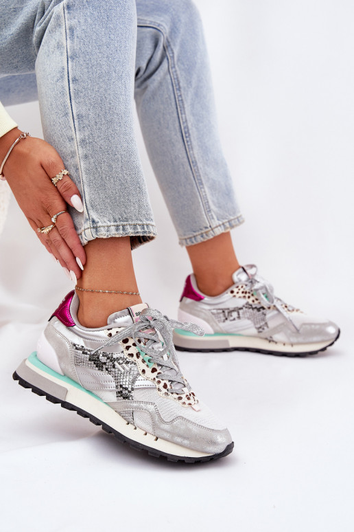 Sneakers tüüpi jalanõud spordijalatsid Pealiste omad D.Franklin DFSH378006 Hõbedat värvi Sneakers tüüpi jalanõud spordijalatsid Pealiste omad D.Franklin DFSH378006 Hõbedat värvi