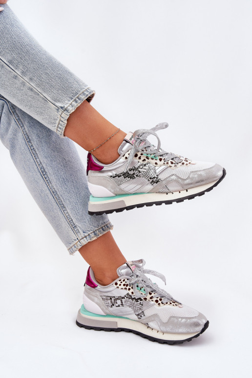 Sneakers tüüpi jalanõud spordijalatsid Pealiste omad D.Franklin DFSH378006 Hõbedat värvi Sneakers tüüpi jalanõud spordijalatsid Pealiste omad D.Franklin DFSH378006 Hõbedat värvi