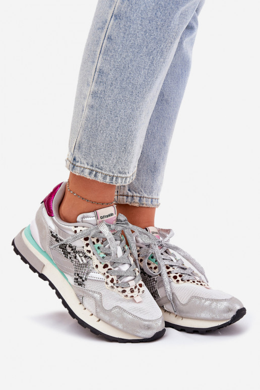 Sneakers tüüpi jalanõud spordijalatsid Pealiste omad D.Franklin DFSH378006 Hõbedat värvi Sneakers tüüpi jalanõud spordijalatsid Pealiste omad D.Franklin DFSH378006 Hõbedat värvi