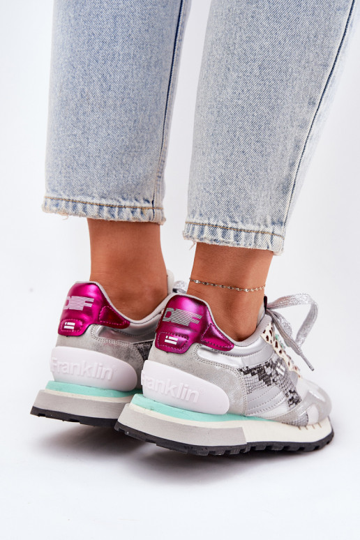 Sneakers tüüpi jalanõud spordijalatsid Pealiste omad D.Franklin DFSH378006 Hõbedat värvi Sneakers tüüpi jalanõud spordijalatsid Pealiste omad D.Franklin DFSH378006 Hõbedat värvi