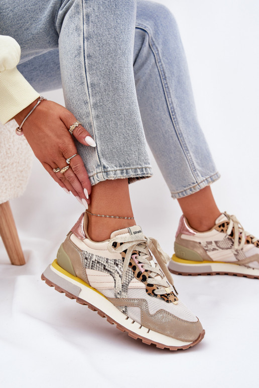 Sneakers tüüpi jalanõud spordijalatsid Pealiste omad D.Franklin DFSH378006 Kuldset värvi Sneakers tüüpi jalanõud spordijalatsid Pealiste omad D.Franklin DFSH378006 Kuldset värvi