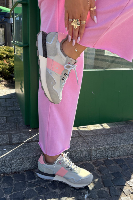 seemisnakhsed Sneakers tüüpi jalanõud Pealiste omad Big Star RR274243 HI-POLY SYSTEM Halli värvi-Tumeroosad värvi seemisnakhsed Sneakers tüüpi jalanõud Pealiste omad Big Star RR274243 HI-POLY SYSTEM Halli värvi-Tumeroosad värvi