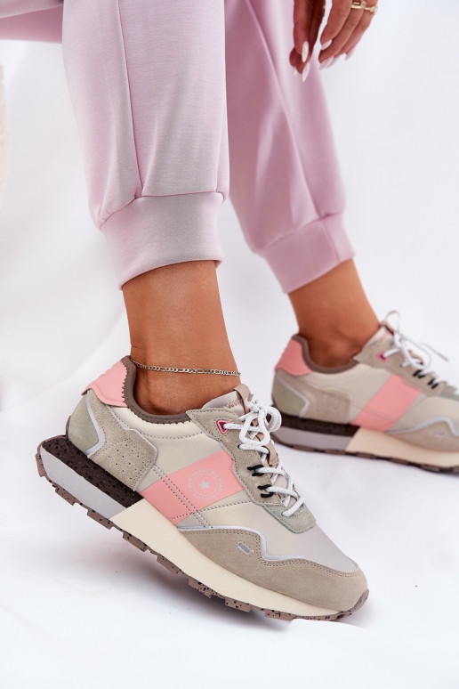 seemisnakhsed Sneakers tüüpi jalanõud Pealiste omad Big Star RR274243 HI-POLY SYSTEM Halli värvi-Tumeroosad värvi seemisnakhsed Sneakers tüüpi jalanõud Pealiste omad Big Star RR274243 HI-POLY SYSTEM Halli värvi-Tumeroosad värvi