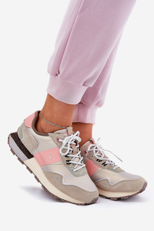 seemisnakhsed Sneakers tüüpi jalanõud Pealiste omad Big Star RR274243 HI-POLY SYSTEM Halli värvi-Tumeroosad värvi seemisnakhsed Sneakers tüüpi jalanõud Pealiste omad Big Star RR274243 HI-POLY SYSTEM Halli värvi-Tumeroosad värvi