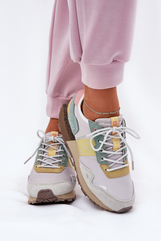 seemisnakhsed Sneakers tüüpi jalanõud Pealiste omad Big Star RR274244 HI-POLY SYSTEM Halli värvi-Kollased seemisnakhsed Sneakers tüüpi jalanõud Pealiste omad Big Star RR274244 HI-POLY SYSTEM Halli värvi-Kollased