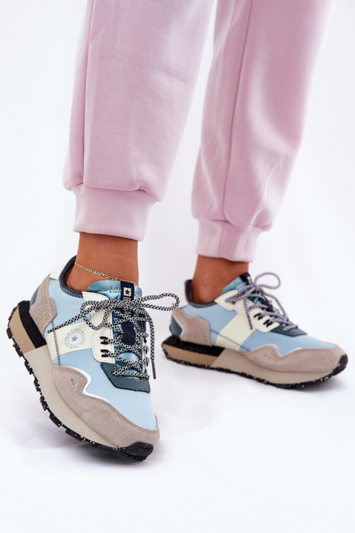 seemisnakhsed Sneakers tüüpi jalanõud Pealiste omad Big Star RR274245 HI-POLY SYSTEM Halli värvi-Sinist värvi seemisnakhsed Sneakers tüüpi jalanõud Pealiste omad Big Star RR274245 HI-POLY SYSTEM Halli värvi-Sinist värvi