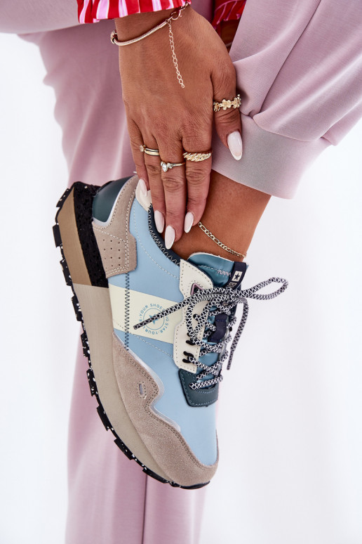 seemisnakhsed Sneakers tüüpi jalanõud Pealiste omad Big Star RR274245 HI-POLY SYSTEM Halli värvi-Sinist värvi seemisnakhsed Sneakers tüüpi jalanõud Pealiste omad Big Star RR274245 HI-POLY SYSTEM Halli värvi-Sinist värvi