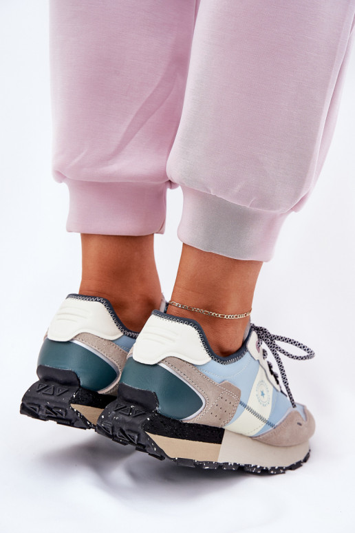 seemisnakhsed Sneakers tüüpi jalanõud Pealiste omad Big Star RR274245 HI-POLY SYSTEM Halli värvi-Sinist värvi seemisnakhsed Sneakers tüüpi jalanõud Pealiste omad Big Star RR274245 HI-POLY SYSTEM Halli värvi-Sinist värvi