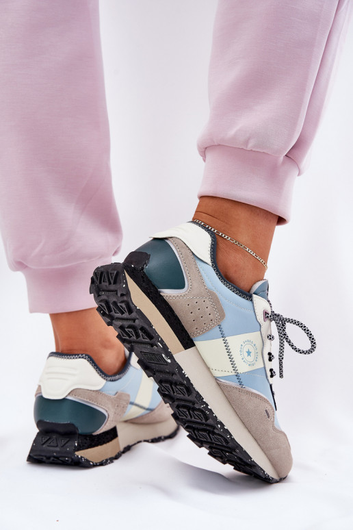 seemisnakhsed Sneakers tüüpi jalanõud Pealiste omad Big Star RR274245 HI-POLY SYSTEM Halli värvi-Sinist värvi seemisnakhsed Sneakers tüüpi jalanõud Pealiste omad Big Star RR274245 HI-POLY SYSTEM Halli värvi-Sinist värvi