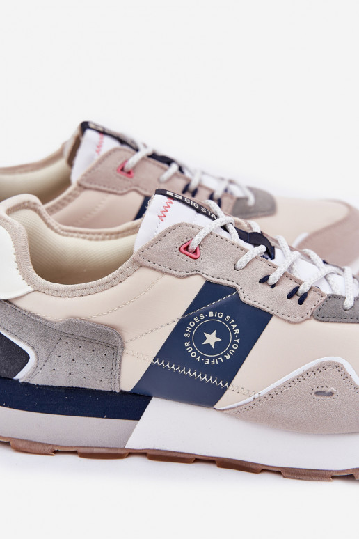 seemisnakhsed Sneakers tüüpi jalanõud meeste omad platvormiga Big Star RR174471 Hi-Poly System Halli värvi seemisnakhsed Sneakers tüüpi jalanõud meeste omad platvormiga Big Star RR174471 Hi-Poly System Halli värvi