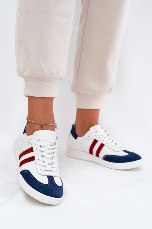 Zazoo N1068 Pealhk Sellel ondal Sneakers tüüpi jalanõud Pealiste omad Valget-tumesinist värvi Zazoo N1068 Pealhk Sellel ondal Sneakers tüüpi jalanõud Pealiste omad Valget-tumesinist värvi