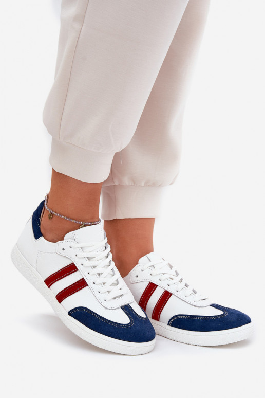 Zazoo N1068 Pealhk Sellel ondal Sneakers tüüpi jalanõud Pealiste omad Valget-tumesinist värvi Zazoo N1068 Pealhk Sellel ondal Sneakers tüüpi jalanõud Pealiste omad Valget-tumesinist värvi