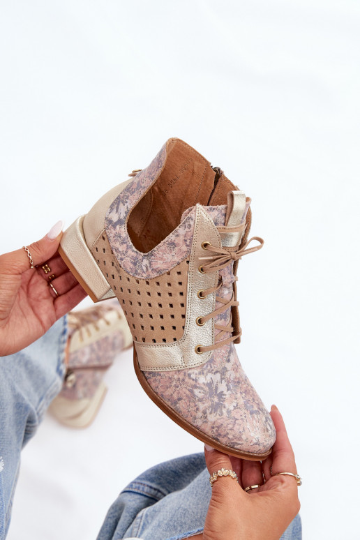 Pealhk Pealiste poolsaapad Kingad Sellel onciejka 05541-04 beeži värvi-Kuldset värvi Pealhk Pealiste poolsaapad Kingad Sellel onciejka 05541-04 beeži värvi-Kuldset värvi