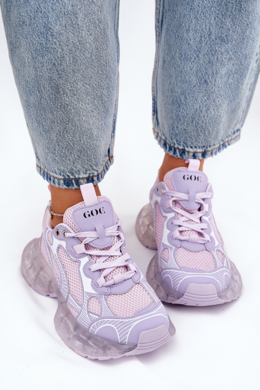 Pealhk Sneakers tüüpi jalanõud Pealiste omad GOE RR2N4081 Violetne värv Pealhk Sneakers tüüpi jalanõud Pealiste omad GOE RR2N4081 Violetne värv