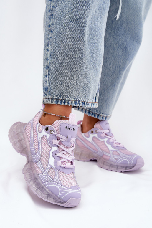 Pealhk Sneakers tüüpi jalanõud Pealiste omad GOE RR2N4081 Violetne värv Pealhk Sneakers tüüpi jalanõud Pealiste omad GOE RR2N4081 Violetne värv