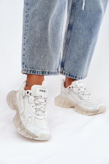 Pealhk Sneakers tüüpi jalanõud Pealiste omad GOE RR2N4083 beeži värvi