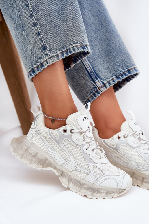 Pealhk Sneakers tüüpi jalanõud Pealiste omad GOE RR2N4083 beeži värvi