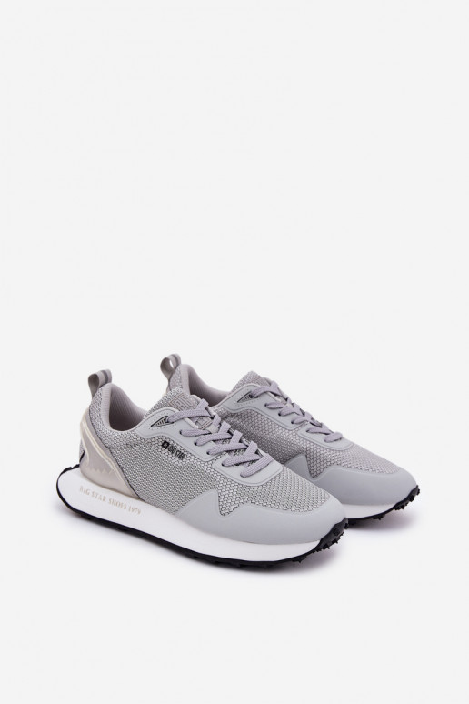 Sneakers tüüpi jalanõud meeste omad platvormiga Big Star RR174358 Hi-Poly System Halli värvi Sneakers tüüpi jalanõud meeste omad platvormiga Big Star RR174358 Hi-Poly System Halli värvi