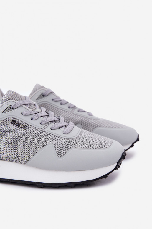 Sneakers tüüpi jalanõud meeste omad platvormiga Big Star RR174358 Hi-Poly System Halli värvi Sneakers tüüpi jalanõud meeste omad platvormiga Big Star RR174358 Hi-Poly System Halli värvi