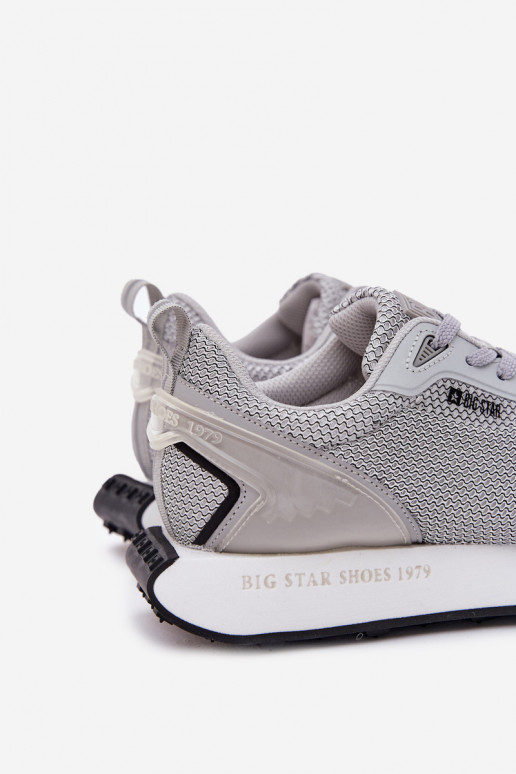 Sneakers tüüpi jalanõud meeste omad platvormiga Big Star RR174358 Hi-Poly System Halli värvi Sneakers tüüpi jalanõud meeste omad platvormiga Big Star RR174358 Hi-Poly System Halli värvi